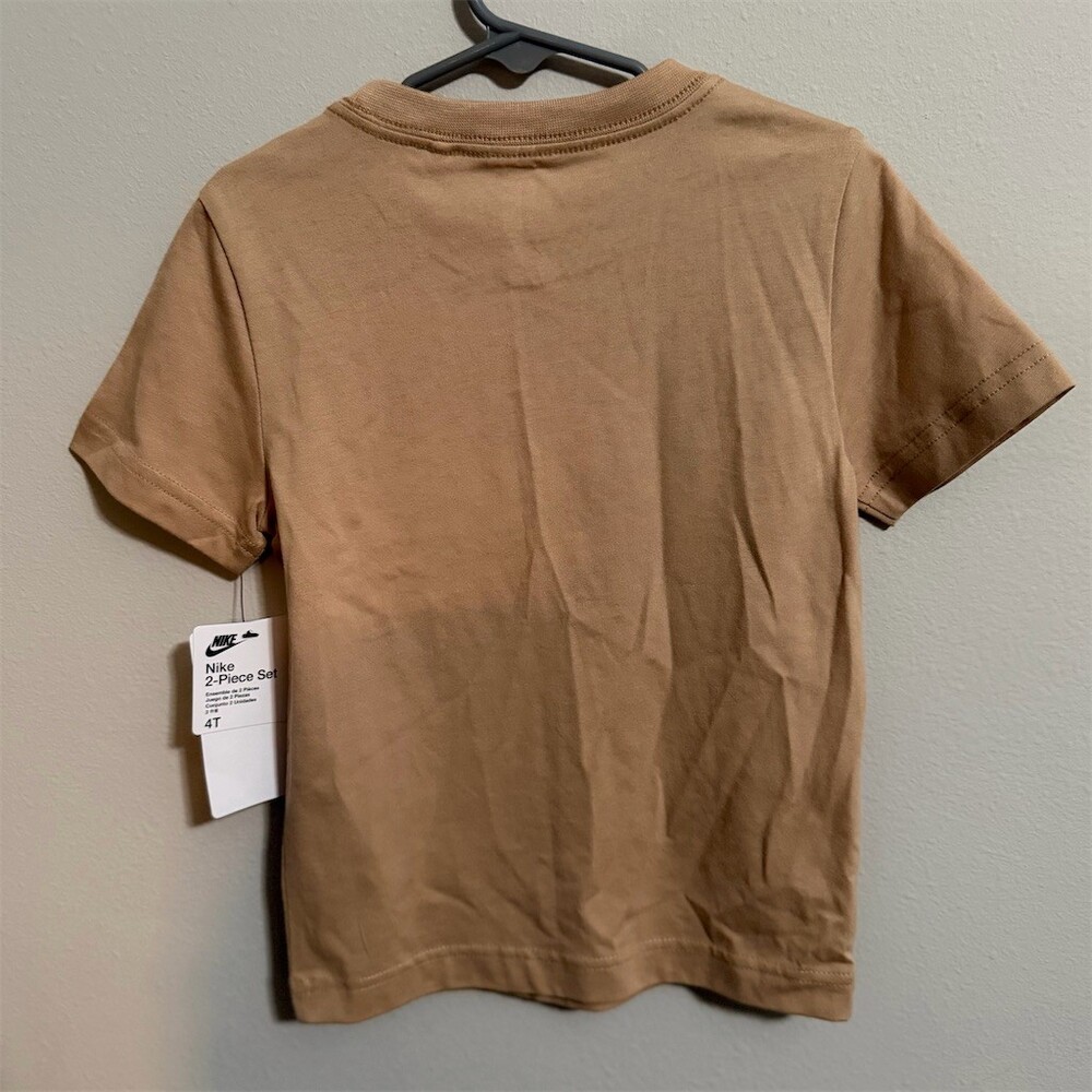 Nike Toddler Boys Just Do It Graphic Tee Tan Beige Size 4T NWT - Picture 5 of 5